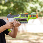 Foam Dart Blaster with Spring-Powered Slam Fire and Two 12-Round Half-Length Slanted Magazines