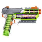 Foam Dart Blaster with Spring-Powered Slam Fire and Two 12-Round Half-Length Slanted Magazines