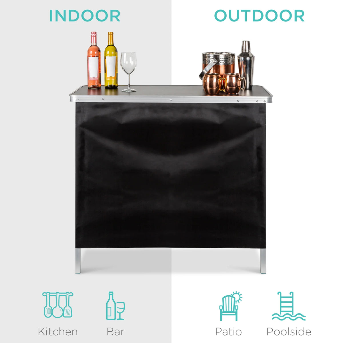 Foldable Pop-Up Bar Table