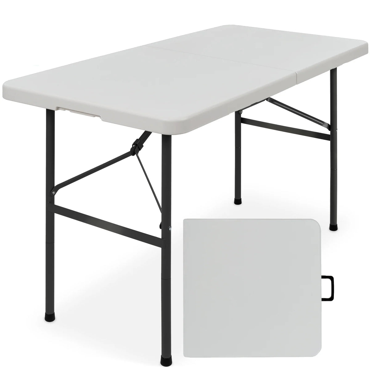 Folding Table, Light Gray