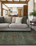 Forest Green Flatwoven Rug