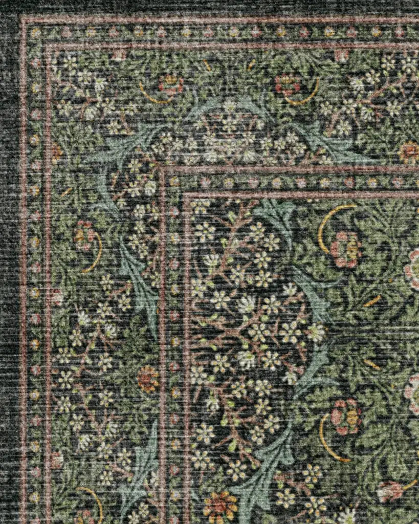 Forest Green Flatwoven Rug