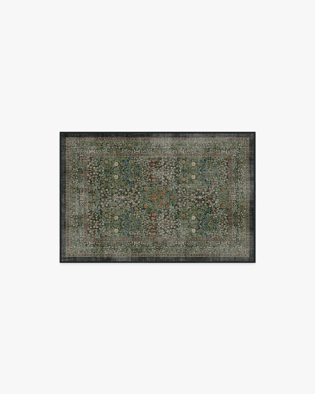 Forest Green Flatwoven Rug