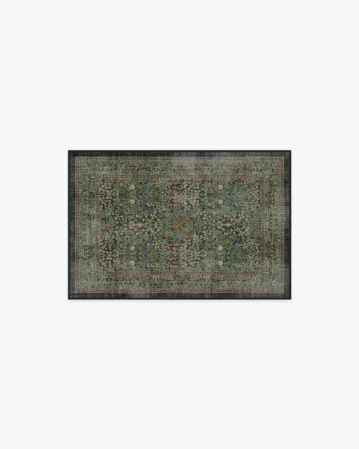 Forest Green Flatwoven Rug