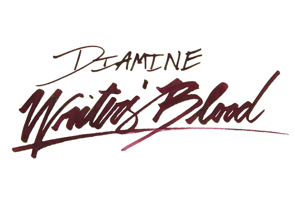Fountain Pen Ink in Dark Burgundy Red, 80ml Glass Bottle