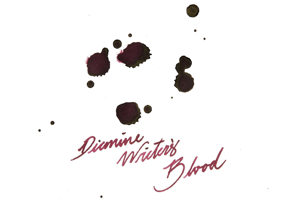 Fountain Pen Ink in Dark Burgundy Red, 80ml Glass Bottle