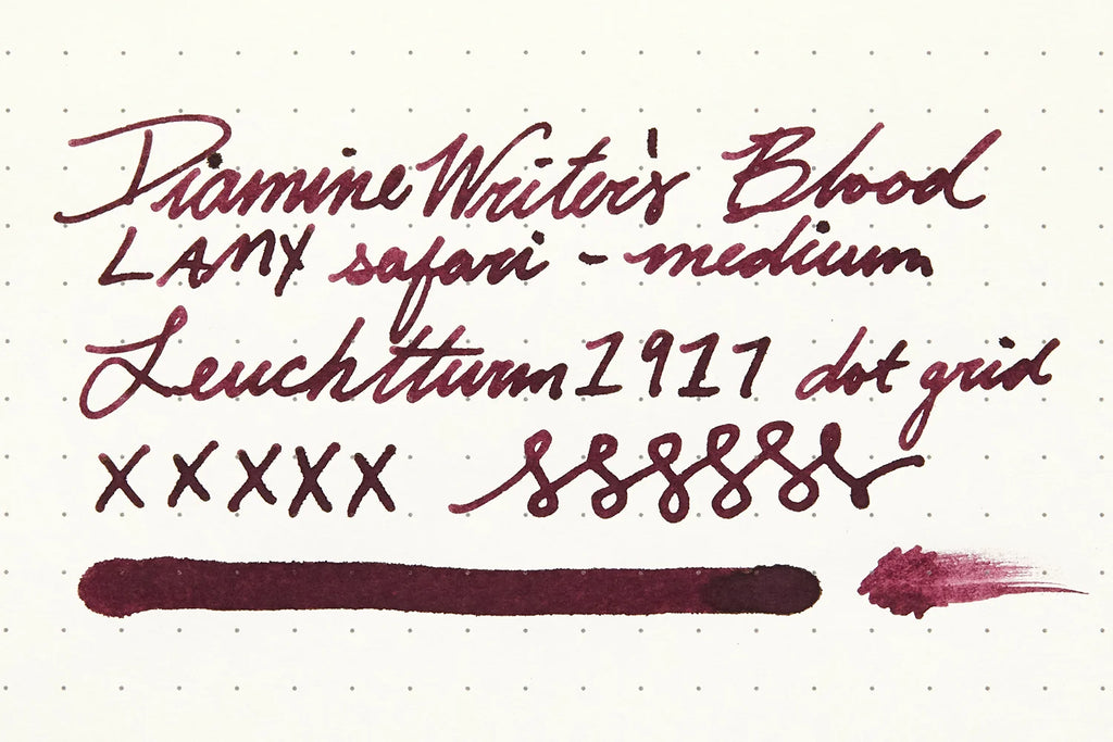 Fountain Pen Ink in Dark Burgundy Red, 80ml Glass Bottle
