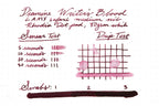 Fountain Pen Ink in Dark Burgundy Red, 80ml Glass Bottle