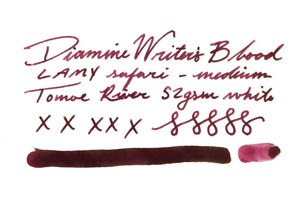 Fountain Pen Ink in Dark Burgundy Red, 80ml Glass Bottle