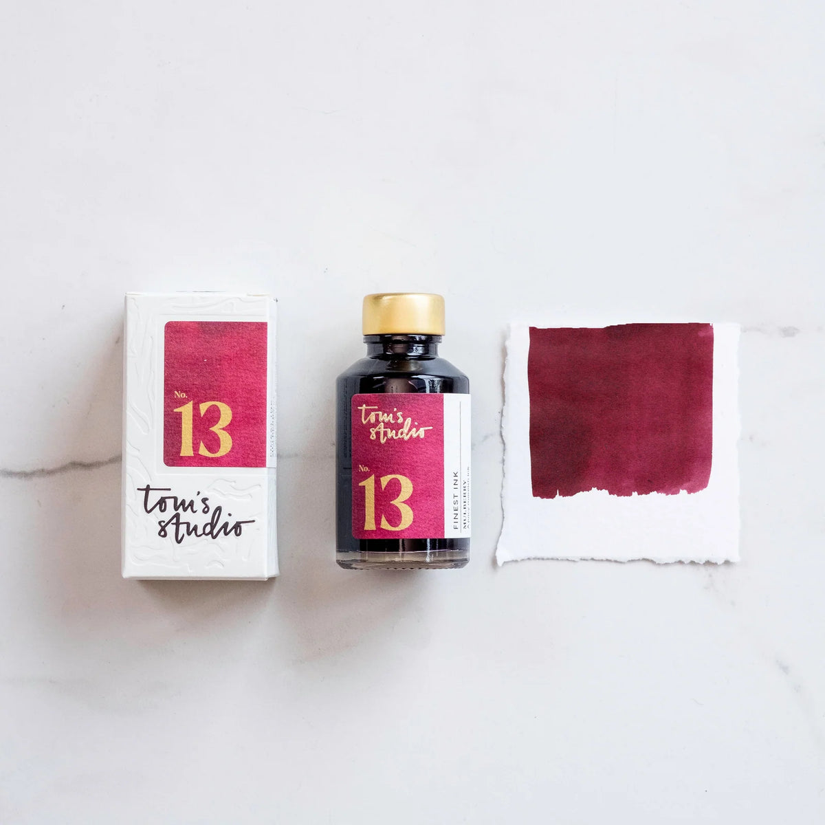 Fountain Pen Ink in Mulberry Red for Writing, Illustration, Calligraphy and Creative Studio Work