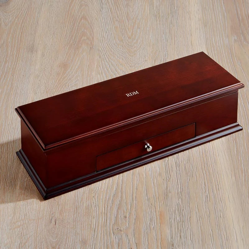 Fountain Pen Organizer Case with Matching Two-Pen Stand and Velvet-Lined Storage for Writing Essentials