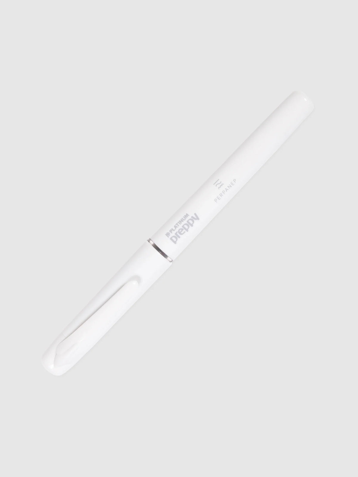 Fountain Pen with Fine 03 Nib, Black Ink Cartridge and Opaque White Perpanep Collaboration Design