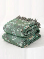 Four-Layer Cotton Bed Blanket in Breathable Muslin