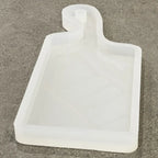 Free Flow Charcuterie Board Silicone Mold with Handle, 17.5 x 7 x 1 Inch Resin Serving Board Form