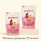 Freeze Dried Salmon Dog Training Treats with Crunchy Texture, 2 Calories Each, for Puppies, Adults and Senior Dogs
