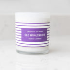 French Lavender Candle with Mountain Heather, Wild Rose and Lilac Notes in an Opaque White Glass Tumbler