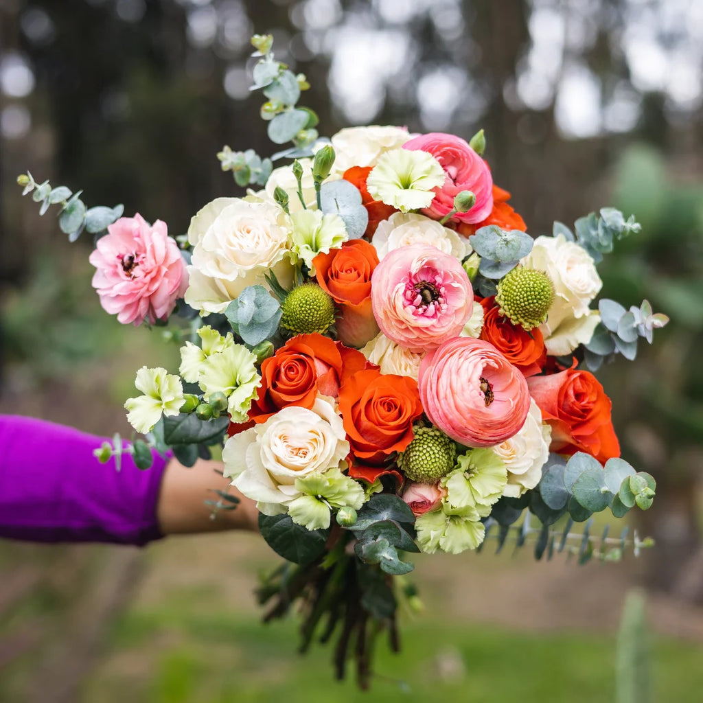 Fresh Flower Bouquet Delivery with 10–50 Mixed Stems and Optional Vase Add-On · Fresh Flower Arrangement