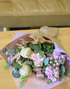 Fresh Flower Bouquet, XS-Pink Pastel-None