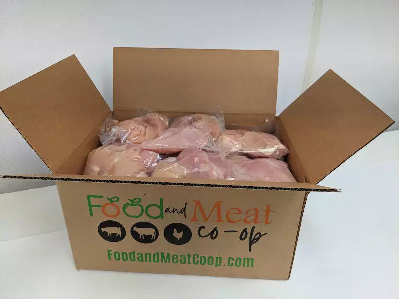 Frozen Chicken Breast in a 40 lb Case, Vacuum Packed in Two-Count Packs and Sourced in the United States