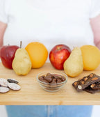 Fruit and Belgian Chocolate Sympathy Gift Box with Fresh Apples, Pears, Oranges, and a Personal Card