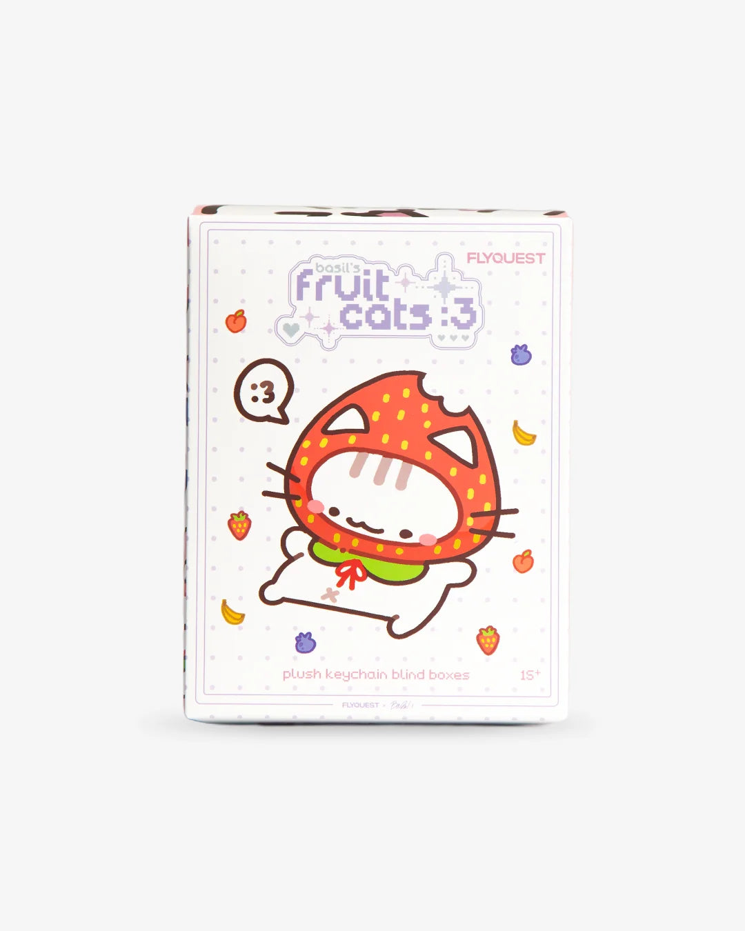 Fruit Cat Collectible Plush Blind Box, 15 cm Display Doll