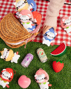 Fruit Cat Collectible Plush Blind Box, 15 cm Display Doll