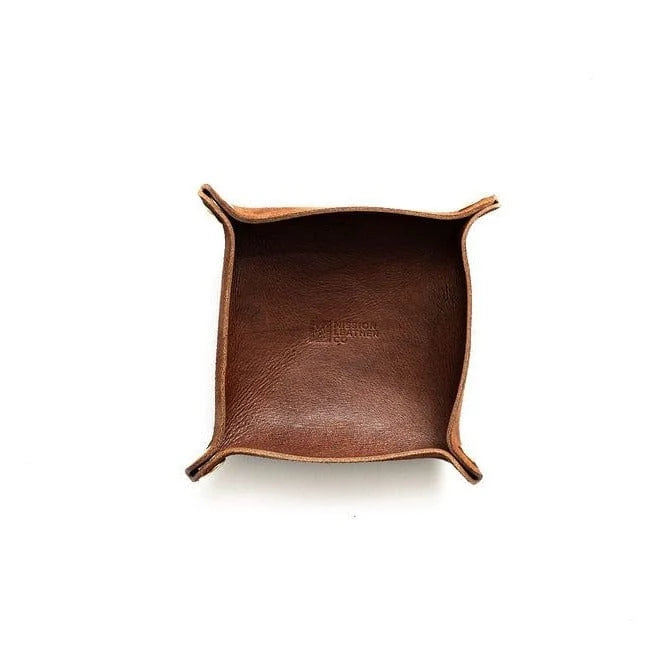 Full-Grain Leather Valet Tray, Brown
