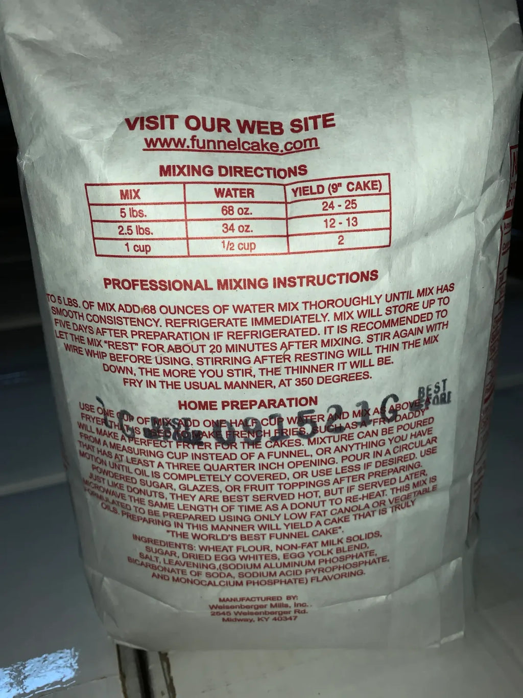 Funnel Cake Mix