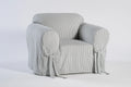Furniture Slipcover in Heavy 100% Cotton Twill, Blue-Chair-Solid