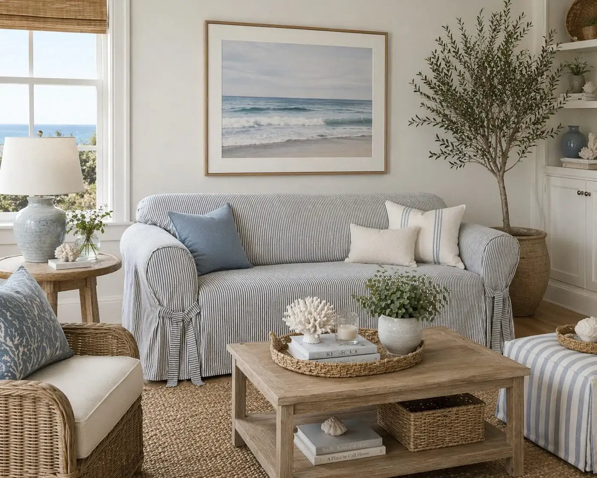 Furniture Slipcover in Heavy 100% Cotton Twill