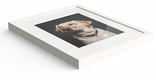 Gallery-Style Picture Frame in White Pine Wood