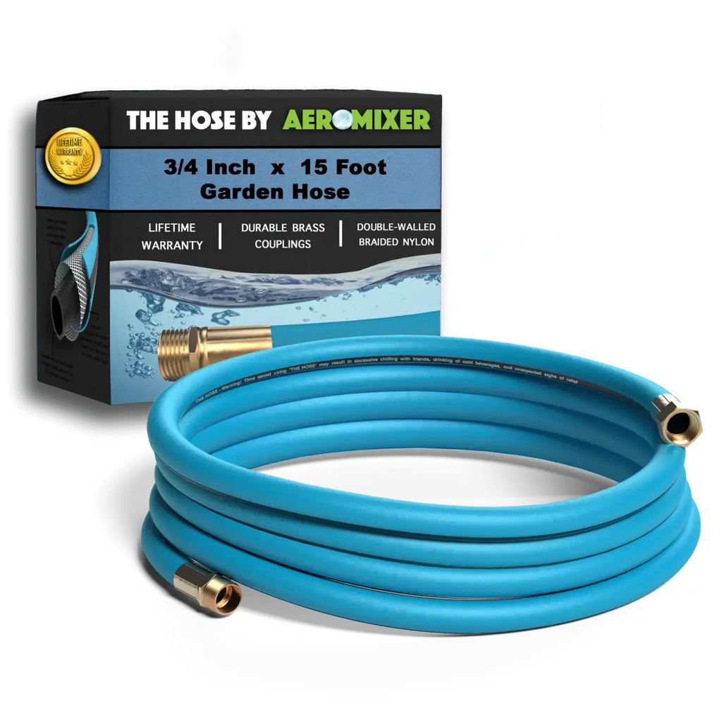 Garden Hose for Feeding and Watering, 1 Inch or 3/4 Inch Diameter in 5 to 150 Foot Lengths — 3/4 Inch / 15 Feet