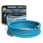Garden Hose for Feeding and Watering, 1 Inch or 3/4 Inch Diameter in 5 to 150 Foot Lengths — 3/4 Inch / 75 Feet