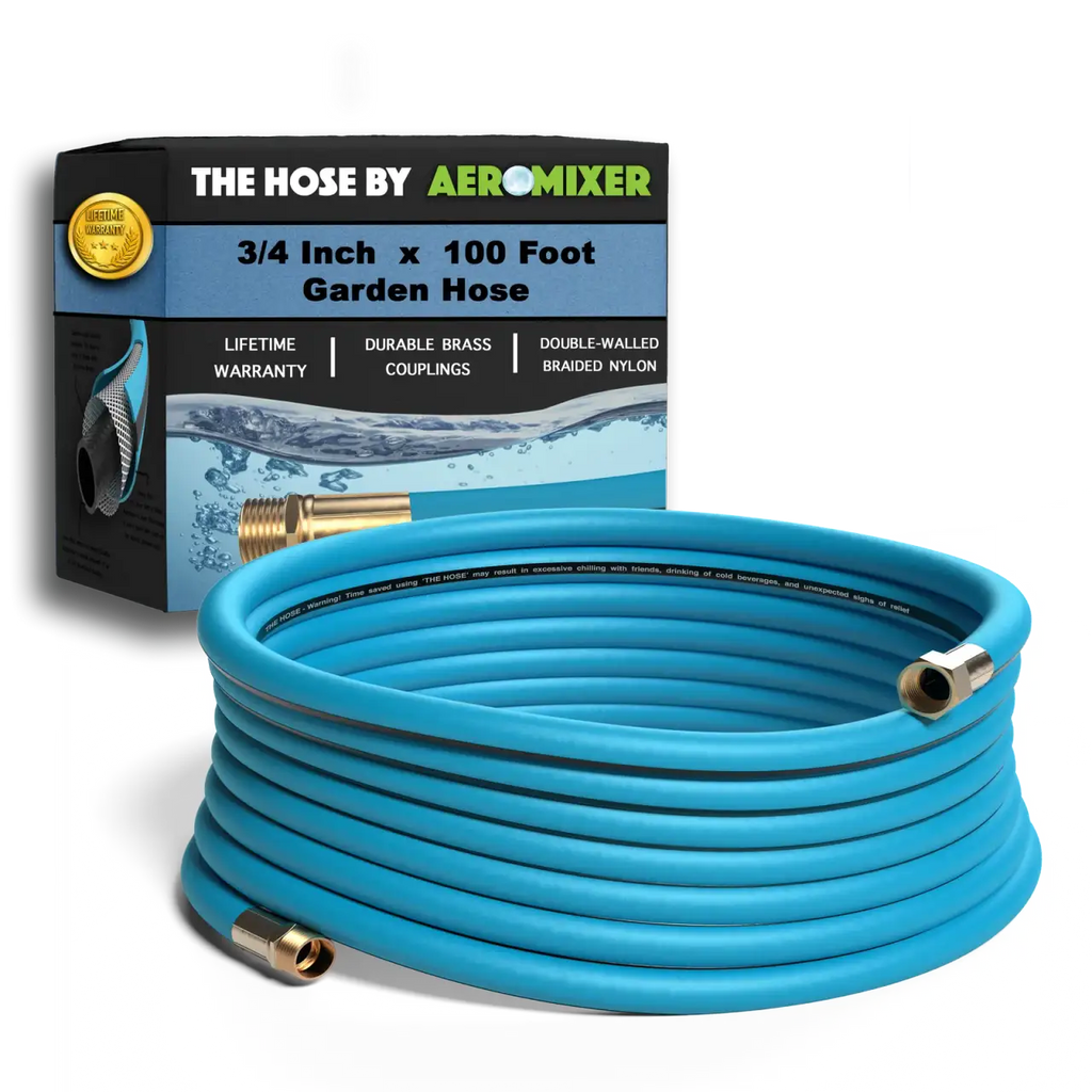 Garden Hose for Feeding and Watering, 1 Inch or 3/4 Inch Diameter in 5 to 150 Foot Lengths — 3/4 Inch / 100 Feet