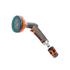 Garden Hose Spray Nozzle with Five Spray Patterns and a Lockable Front Trigger for Versatile Watering