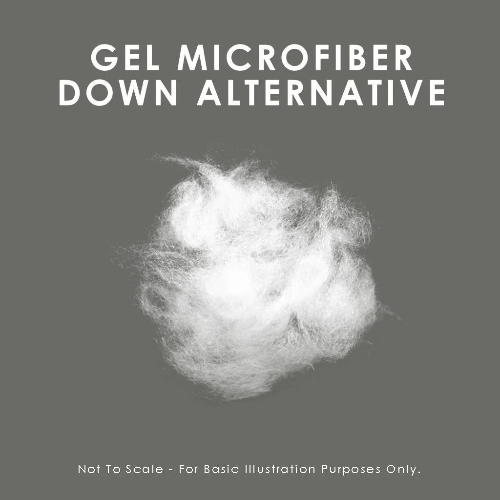 Gel Microfiber Mattress Topper with a 300 Thread Count Cotton Shell and Down Alternative Softness