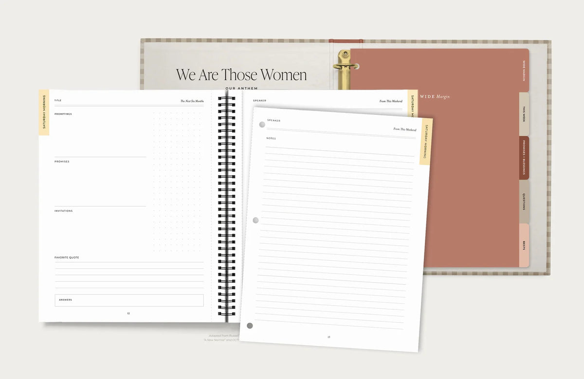 General Conference Study Binder with Five Tabs to Keep Conference Notes and Study Materials Together