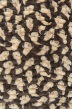 Ghost Print Blanket in Rich Brown and Tan, Soft Stretchy Plush for Cozy Halloween Evenings at Home