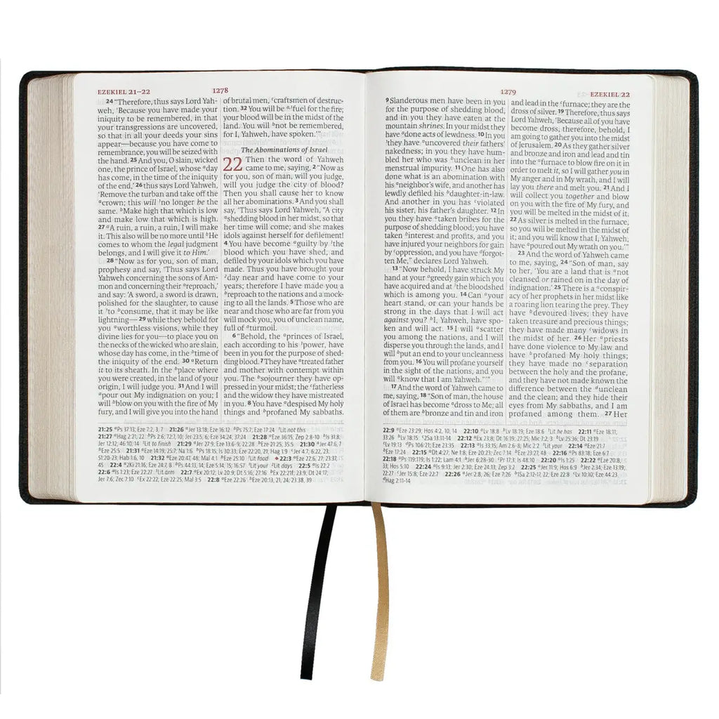 Giant Print Reference Bible in Faux Leather for Scripture Study, Featuring 13-Point Scripture Text