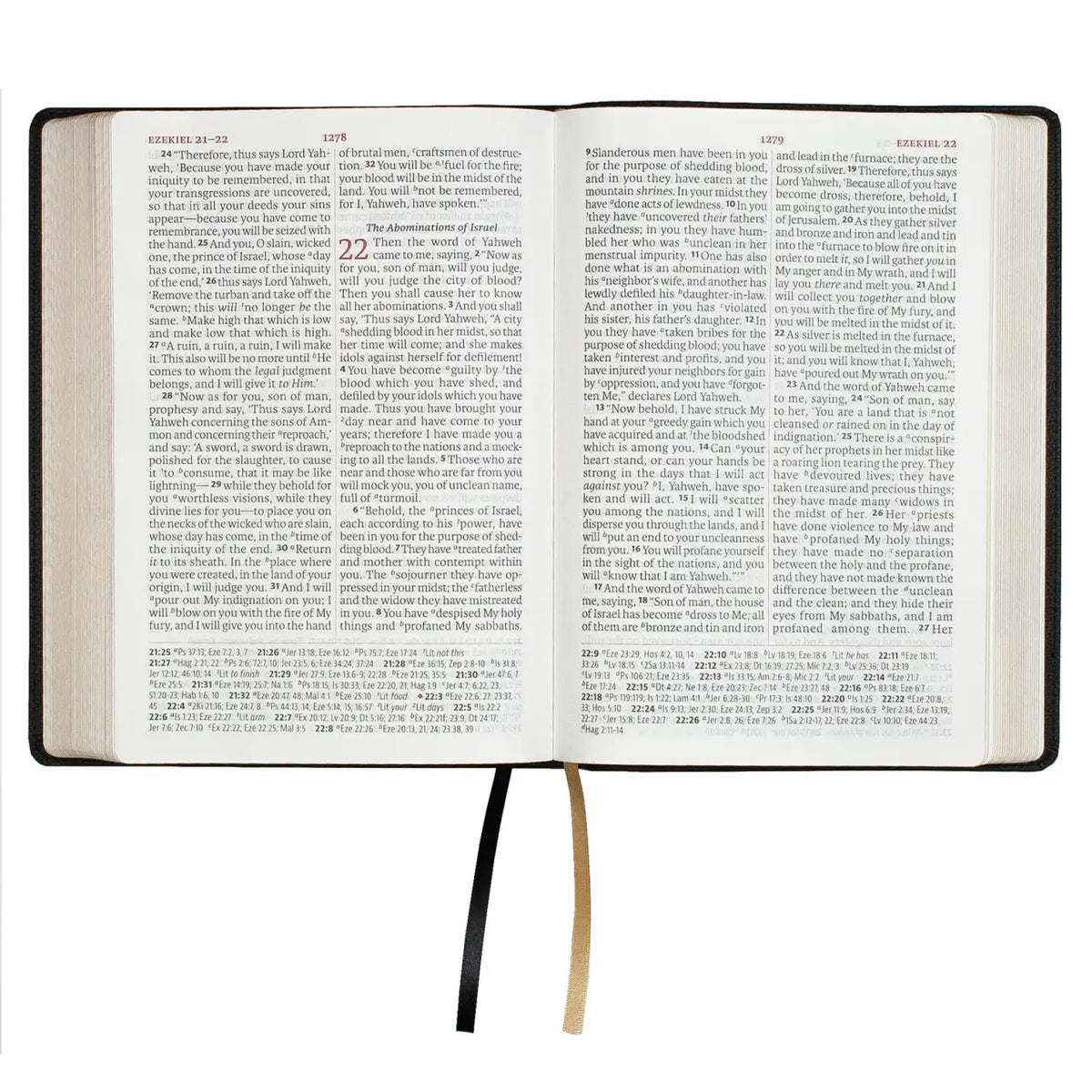 Giant Print Reference Bible in Faux Leather for Scripture Study, Featuring 13-Point Scripture Text