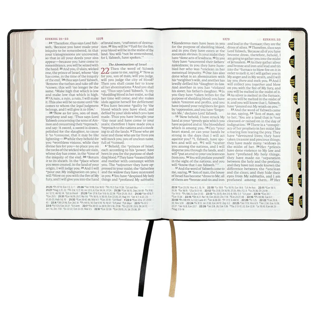 Giant Print Reference Bible in Faux Leather for Scripture Study, Featuring 13-Point Scripture Text