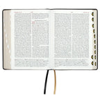 Giant Print Reference Bible in Faux Leather for Scripture Study, Featuring 13-Point Scripture Text