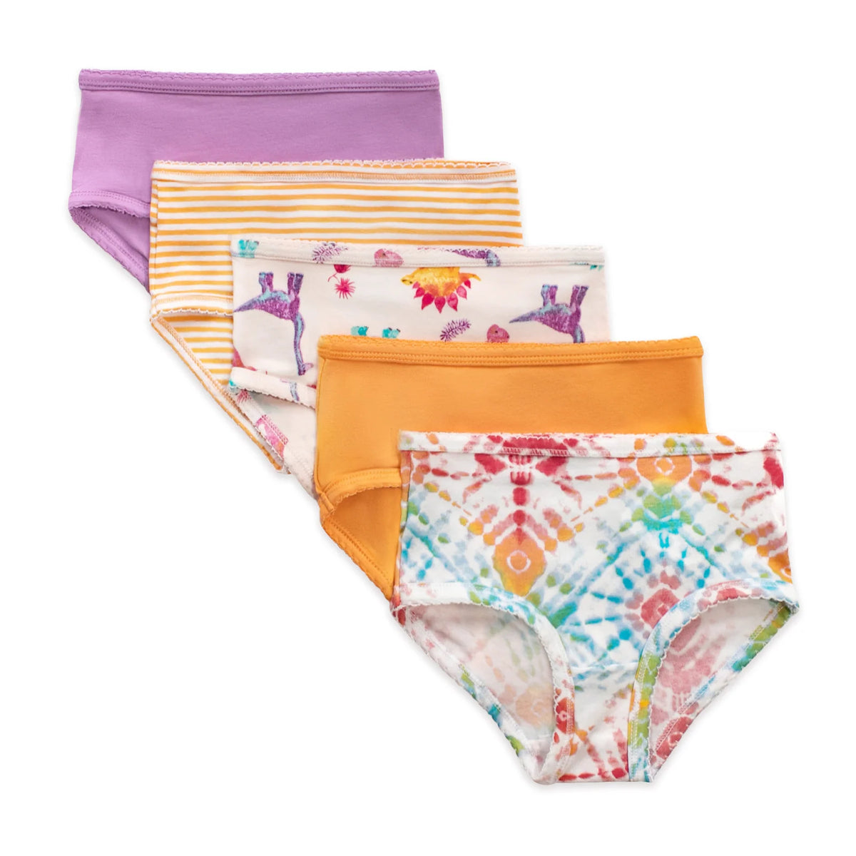 Girls' Organic Cotton Underwear 5 Pack