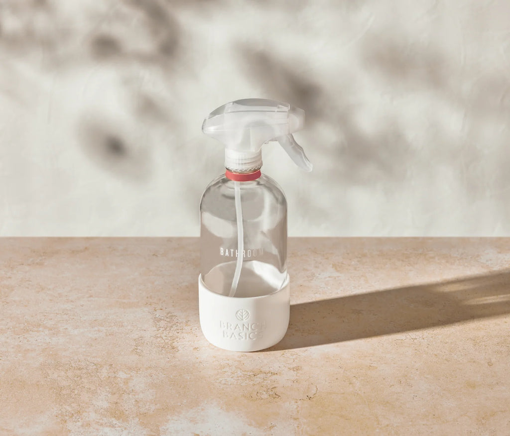 Glass Bathroom Cleaning Bottle