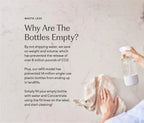 Glass Bathroom Cleaning Bottle
