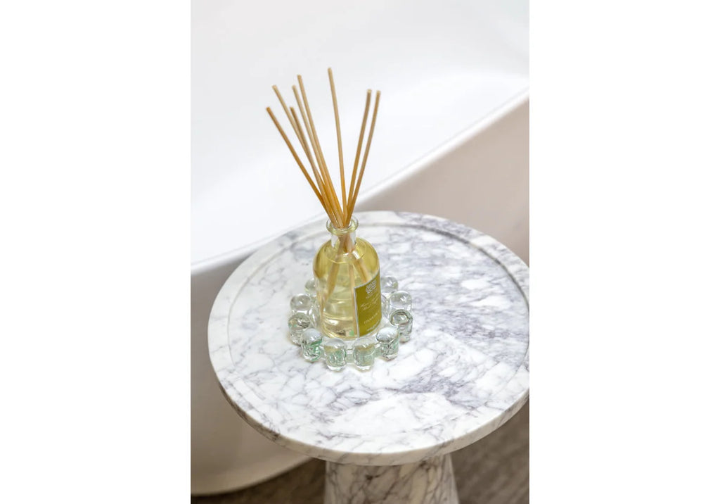 Glass Bubble Candle Dish