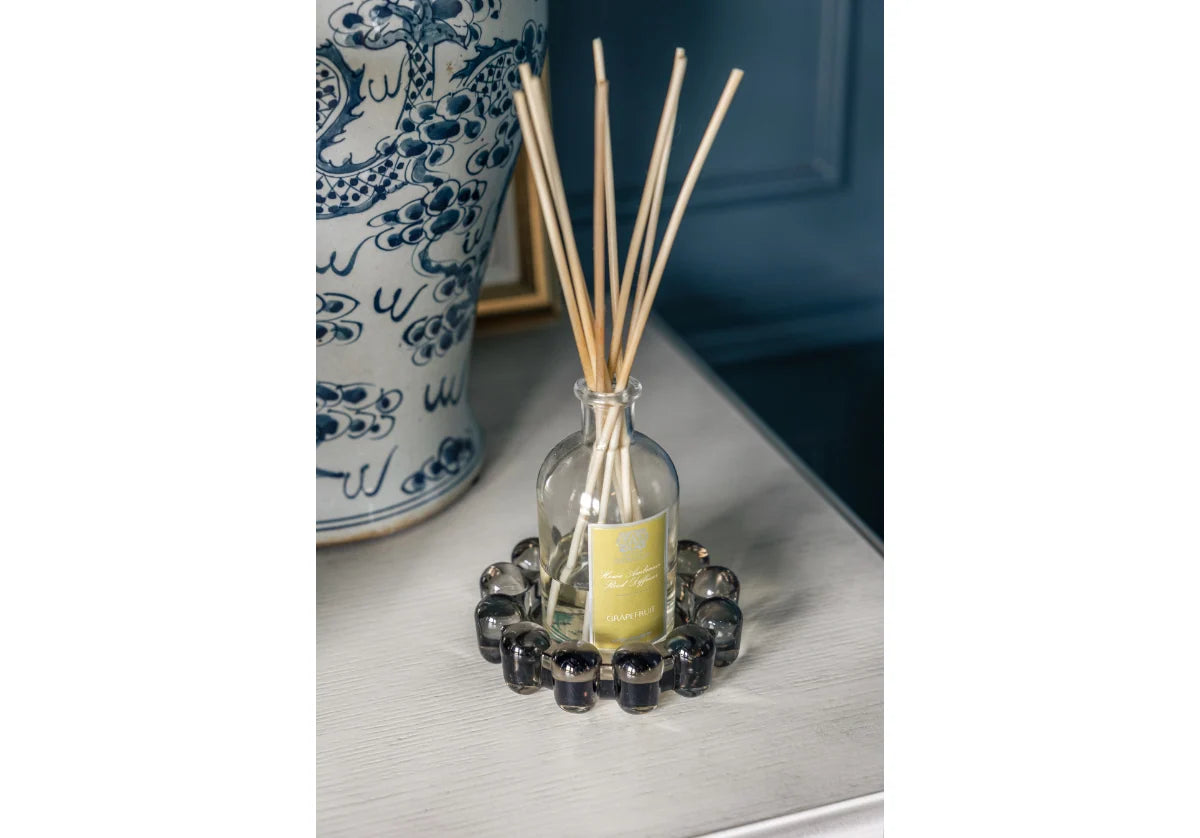 Glass Bubble Candle Dish