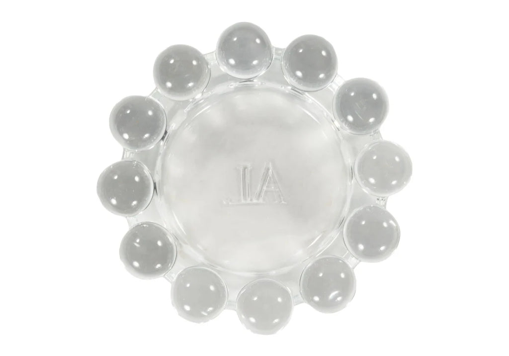 Glass Bubble Candle Dish