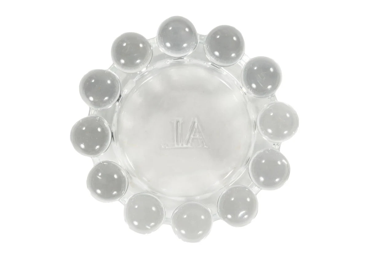 Glass Bubble Candle Dish