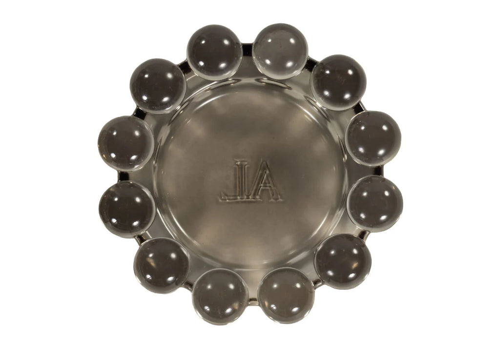 Glass Bubble Candle Dish